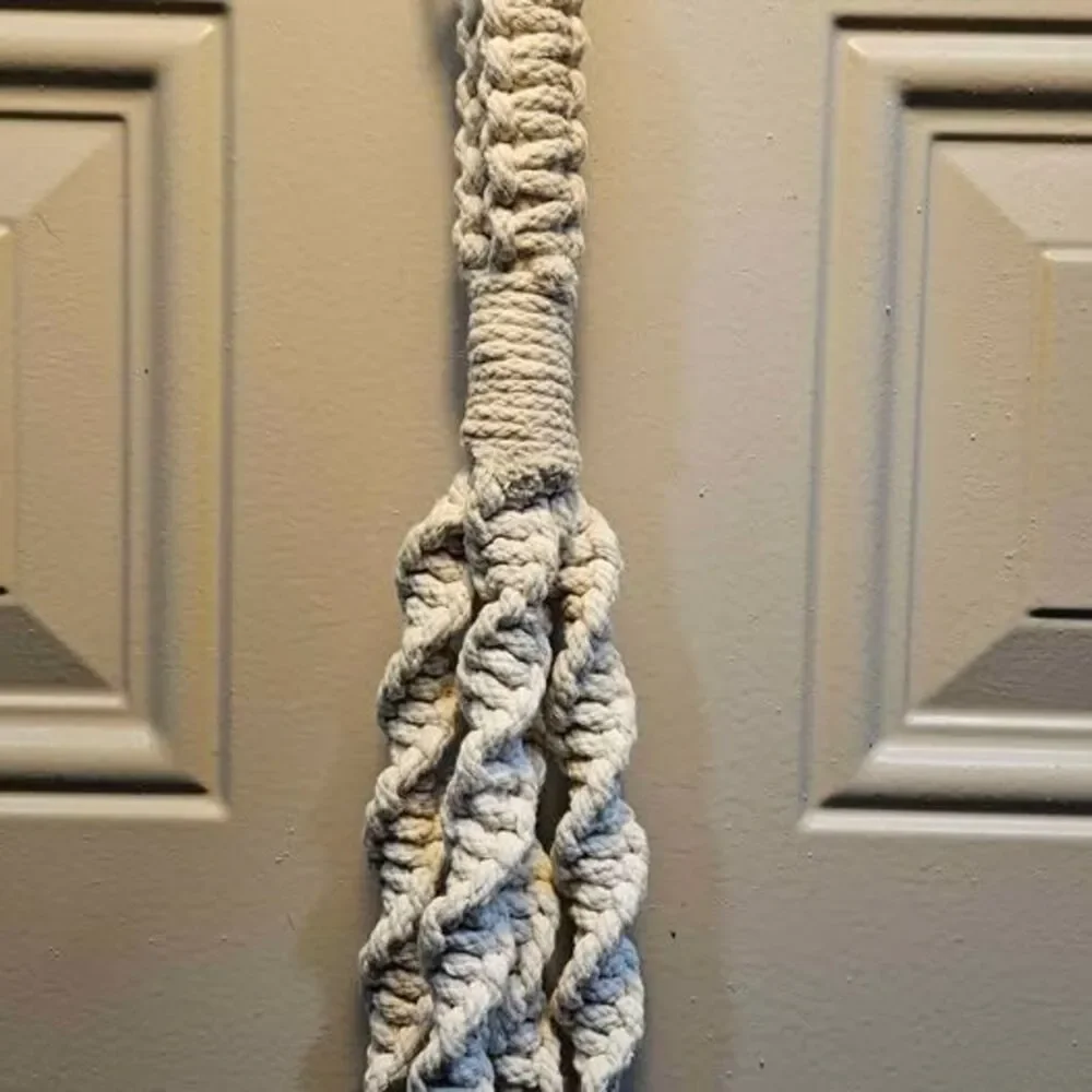 Macrame Plant Hanger with us hook. Pot not included